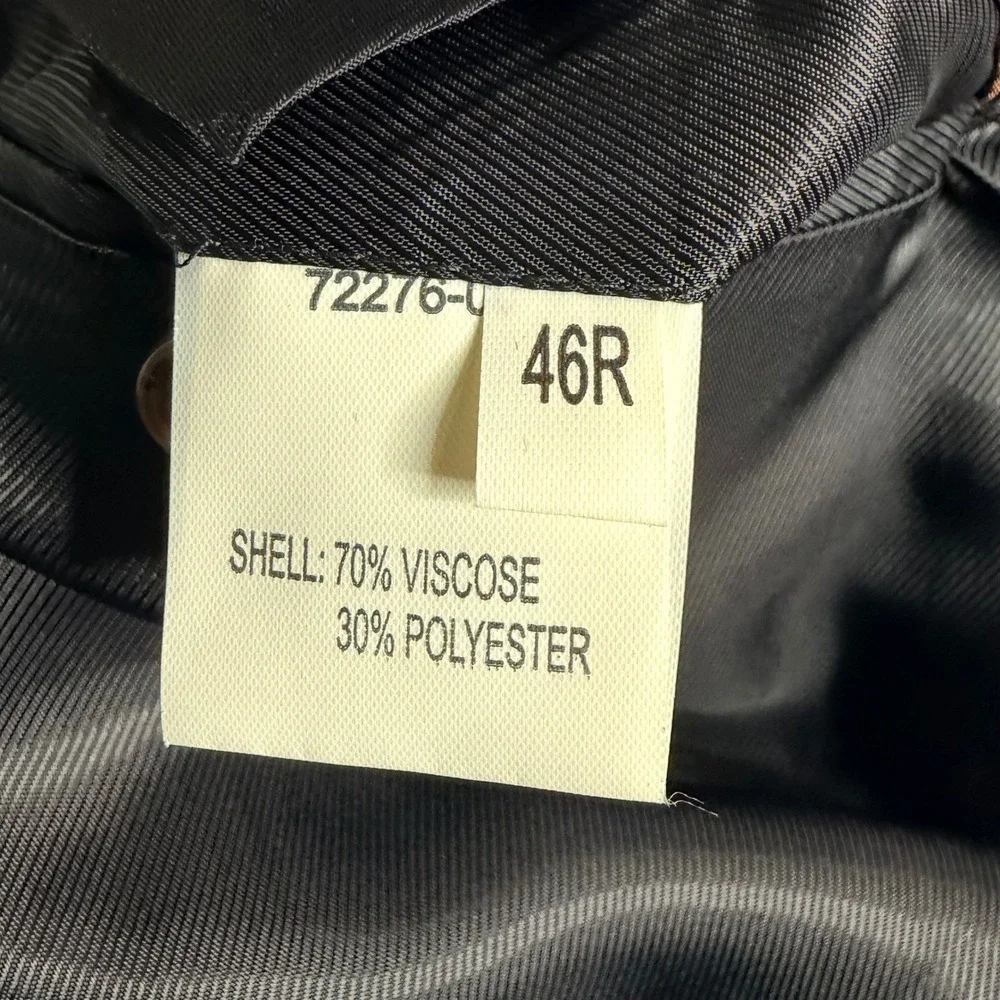 Alexander Julian Colours Mens 46R Brown Two Button Blazer Sport Coat Portugal